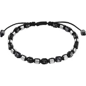 True Rebels Bracelet noir / argent