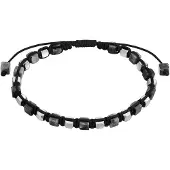 True Rebels Bracelet noir / argent