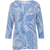 s.Oliver T-shirt azur / gentiane / blanc