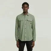G-Star Marine Slim Long Sleeve Shirt Vert M Homme