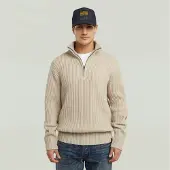 G-Star Pull Essential Half Zip - Beige - Hommes