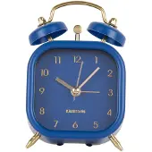 Karlsson Réveil classique Metallic Glam square Blue
