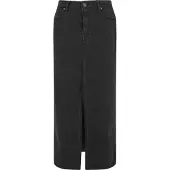 Urban Classics Slit Denim Skirt Noir 26 Femme