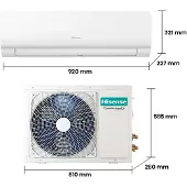 Hisense Climatiseur 1x1 Kc50xs1g Wifi 4300 Frig