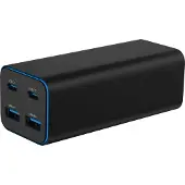 Gembird Universal charger 100W GaN 2xUSB-A 2xUSB-C fast charger black