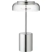 Nuura Blossi Mini Lampe Portable Chrome | Clear