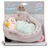 Baby Born for babies Boîte à musique Berta 18 cm dans un panier avec module musical, lavable