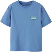Name it T-Shirt 'NKMFANDEL' saphir / bleu ciel / noir