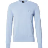 HUGO BOSS Pull en coton mélangé avec écusson logo