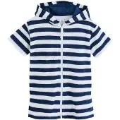 Next Peignoir bleu marine / blanc