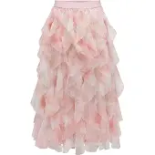 ONLY Jupe 'ONLSKY' poudre / rose ancienne / blanc cassé