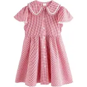 Next Robe rouge cerise / blanc