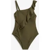 Bonprix Maillot 1 pièce asymétrique à bretelle amovible