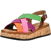 Gabor Sandales marron / vert / violet / rose clair