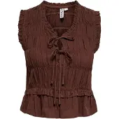 ONLY Chemisier 'ONLGoa' marron