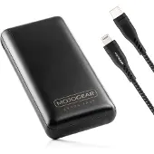 MOJOGEAR Quick Charge-Set iPhone: 20.000 mAh PowerBank + Cable (MG-09-15) (20000 mAh, 74 Wh), Chargeur de secours, Noir