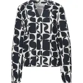 Street One Chemisier bleu foncé / blanc