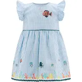 Happy girls Robe bleu clair / blanc