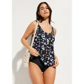 Bonprix Maillot 1 pièce, style tankini