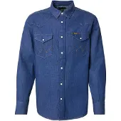 Wrangler Western Long Sleeve Shirt Bleu XL Homme
