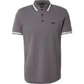 BOSS T-Shirt 'Paddy' gris / blanc
