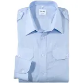 Olymp Comfort Fit Chemise de pilote bleu, Unicolore