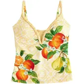 Ted Baker Haut de tankini jaune pastel / vert / orange / blanc