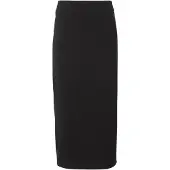 EA7 pour femme. 7W000963_AF12484 Jupe longue en maille élastique noire (M), Coton, Classique