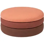 Broste Copenhagen Pouf de bassin rouille - Ø68XH30CM