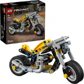 LEGO Technic 42225 Moto jaune - Jeu de construction pour les enfants de 7 ans et plus - Idée cadeau pour garçons et filles