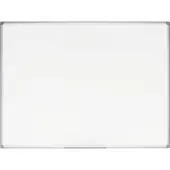 BNTOFFICE Tableau blanc émaillé Maya avec cadre en aluminium (120 x 90 cm)