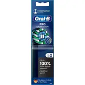 Oral-B | Replaceable toothbrush heads | EB50BRX-2 Cross Action Pro | Heads | For adults | Number of brush heads included 2 | Black