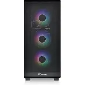 Thermaltake S Series S250 TG ARGB - Mid tower - E-ATX - Seitenteil mit Fenster (gehärtetes Glas) - keine Spannungsversorgung (ATX) - Schwarz - USB/Audio