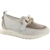Hispanitas pour femme. HV264834 Baskets Oregon blanc cassé (37), Marron, Plat, Aucun, Casuel