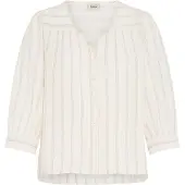 Fransa Chemisier 'Fradi Sh 1' beige clair / beige foncé