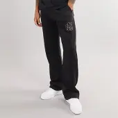Avant Garde Joggers noirs à ourlet ouvert avec emblème Homme