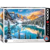 Eurographics Puzzle 1000 pièces Lac Morraine en hiver