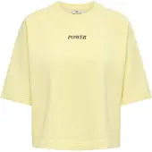 ONLY Sweat-shirt 'JDYOlivia' marron / jaune