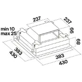 Falmec Kit de recyclage pour hotte plan de travail - - FILTR60 -