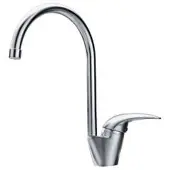 Franke Platino, Chrome, Acier inoxydable, Béquille, Autoportant, Céramique, 3,5 cm