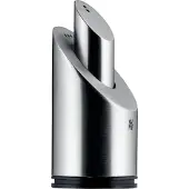 WMF Salière et Poivrière BASIC 'TWO IN ONE' 06.6105.6030 en Acier Inoxydable 18/10, Gris, Rond avec Base, 8,6 x 5 x 1 cm, 5 oz, Set de Shaker à Sel et Poivre