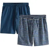 Next Pantalon de pyjama bleu marine / bleu cyan / blanc