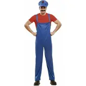 My Other Me Fun Company Super Plumber Costume Bleu 2XL Enfants