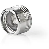 Nedis raccord de tuyau - 1/2'' - 3/4'' - métal - argent