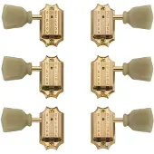 Gibson PMMH-020 Deluxe Green Key Tuner Set Vintage Gold