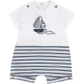 Chicco Barboteuse / body bleu marine / blanc