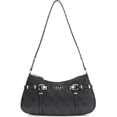 GUESS Femmes, Sac à main, Leona Logo Shoulder Bag, Gris