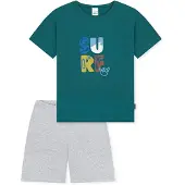 Schiesser Pyjama ' Kids Nightwear ' gris chiné / vert