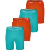 Happy Shorts Boxers turquoise / orange / blanc