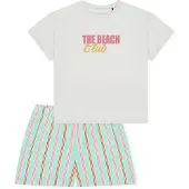 Schiesser Pyjama ' Nightwear ' menthe / rose / blanc